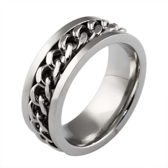Chain Wedding Band - Picture 1 of 2